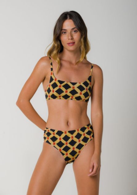 Conjunto Cropped Rio e Sunquine Drapeada Holanda